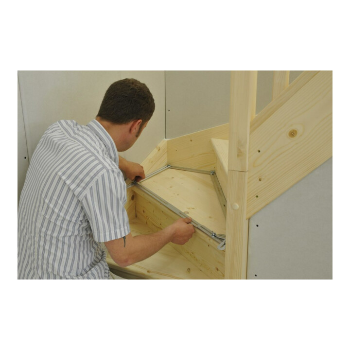 Hedue Gabarit d'angle pour escaliers 48 rails T512