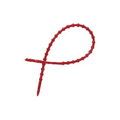 Heidem HEIDEMANN Attache polyvalente 200 mm rouge (réutilisable)