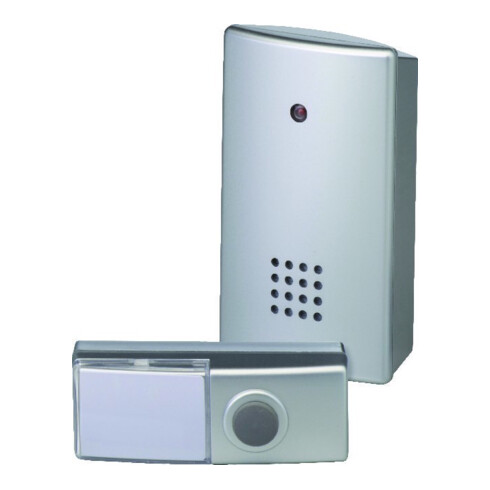 HEIDEMANN Carillon sans fil HX Clip 100 m, argent, clip ceinture