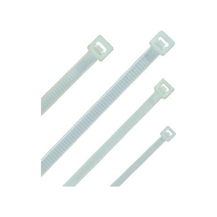 HEIDEMANN Colliers de câble en nylon naturel 365 × 7,8 mm, 20 pièces SB