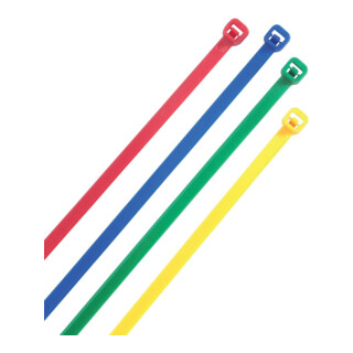 HEIDEMANN Kabelbinder farbig sort. 150x3,6mm,100St.