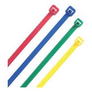 HEIDEMANN Kabelbinder farbig sort. 300x4,8mm.100 St.Heideman