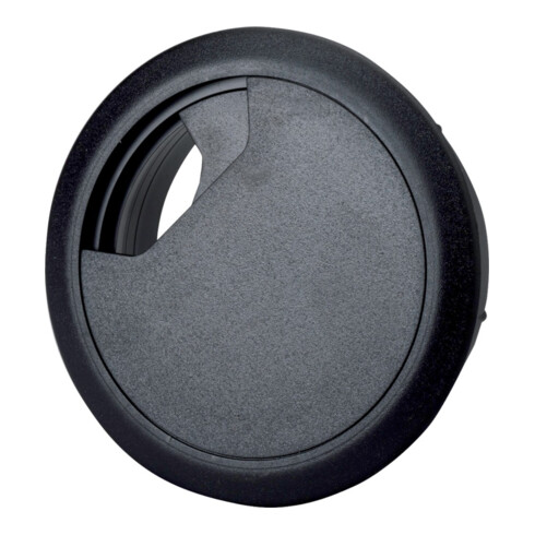 HEIDEMANN Kabeldurchführung ABS schwarz, 72x60x21 mm