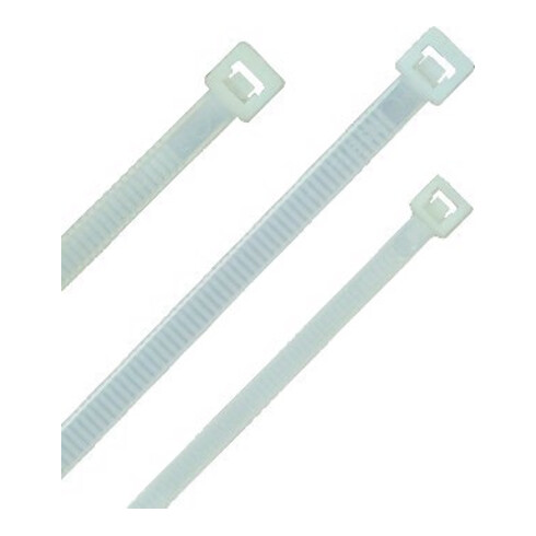 HEIDEMANN Set de colliers de câble en nylon transparent, assortis