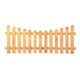 HEIKO Piquets de clôture de jardin 20 x 90 mm lisses, traverse 25 x 70 mm kdi vert, arc profond 200