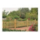 HEIKO Piquets de clôture de jardin 20 x 90 mm lisses, traverse 25 x 70 mm kdi vert, arc profond 200