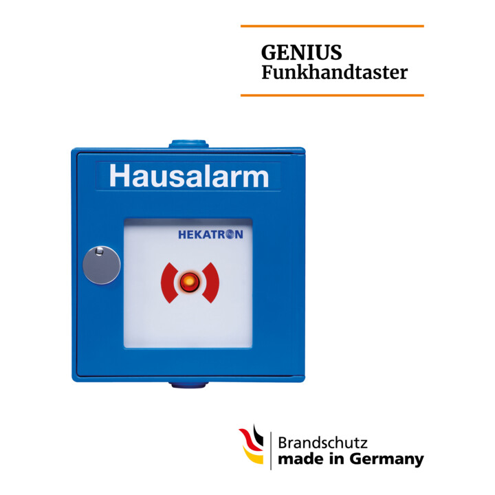 Hekatron Vertriebs Bouton-poussoir sans fil pour système radio Genius 31-5000013-01-03