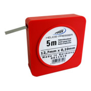 Helios Bande de jauge d'épaisseur Preisser 5 m x 13 mm en boîte plastique 0,005 mm