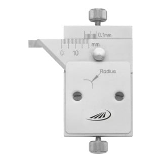 Helios Dispositif de mesure de rayon Preisser avec rail de mesure 45