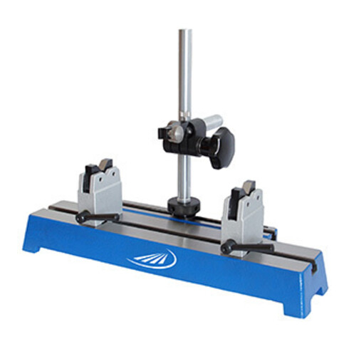 Helios-Preisser Appareil de test de rotation avec supports prismatiques, plaque 350x110, 65 mm