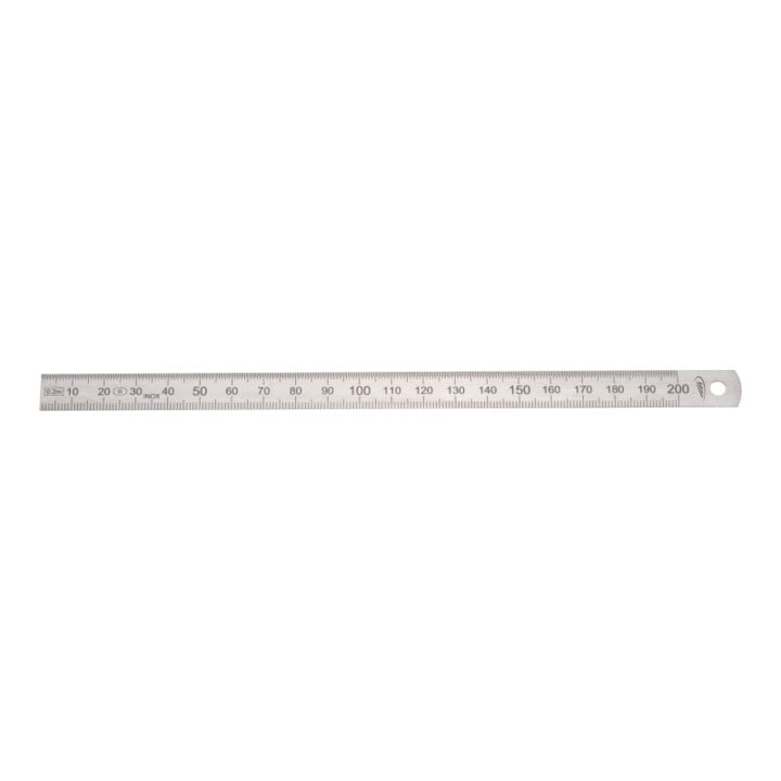 Helios Preisser Biegsamer Stahlmaßstab Teilung mm 200 x 13 x 0,5 mm