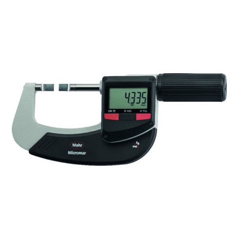 Helios Preisser Bügelmessschraube digital schneidenförmige Messflächen 40 EWRi-S 0-25mm
