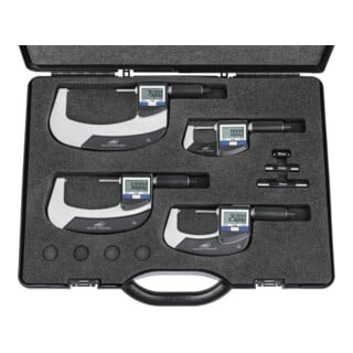 Helios-Preisser Dig. Bügelmessschraube IP65 Data-Variable Satz 0-100 mm