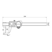 Helios-Preisser Dig. Tsch-Wandstärkenmess schieber IP67, 150x40 mm-4