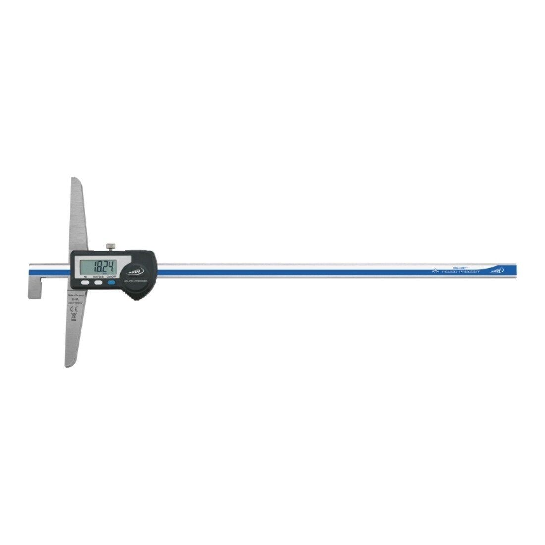 Helios Preisser Digi. Tiefenmessschieber IP67 DIGI-MET 500mm INOX abg. Messtange