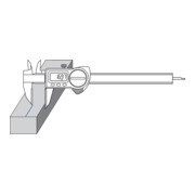 Helios-Preisser Digitaler Anreißmessschieber IP67 Schnäbel HM-bestückt, 200x40/33 mm
