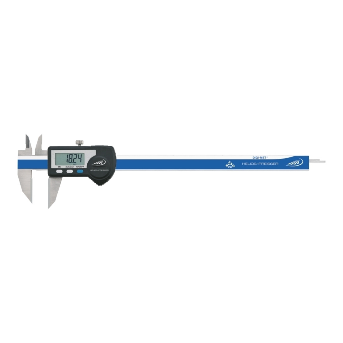 Helios-Preisser Digitaler Anreißmessschieber IP67 Schnäbel HM-bestückt, 200x40/33 mm