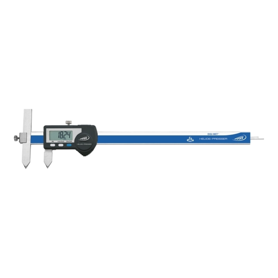 Helios-Preisser Digitaler Taschen-Bohrungsabstandsmessschieber IP67, MB 10-210 mm