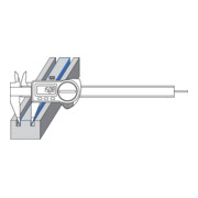 Helios-Preisser Digitaler Tiefenmessschieber IP67, feine Messspitzen, 150x40 mm-3