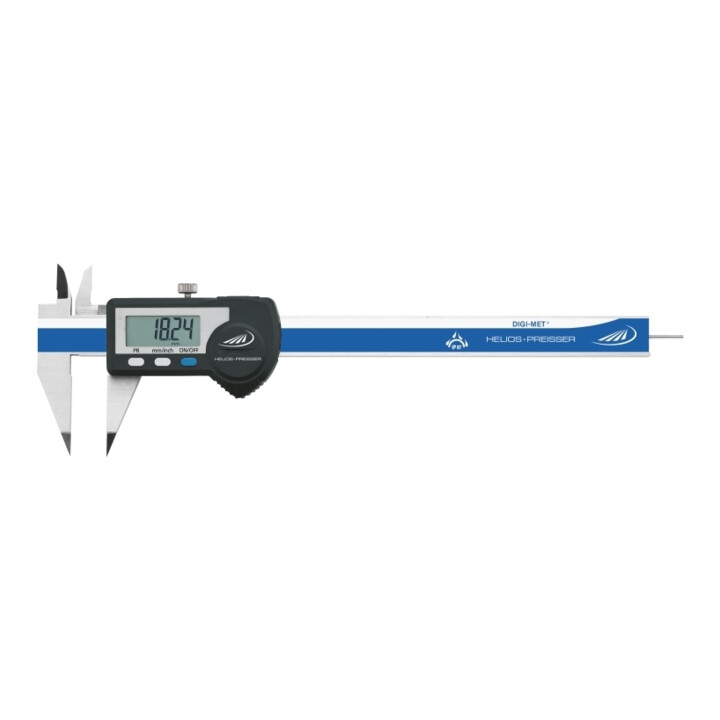 Helios-Preisser Digitaler Tiefenmessschieber IP67, feine Messspitzen, 150x40 mm