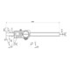 Helios-Preisser Digitaler Tiefenmessschieber IP67 spitze Messschenkel, 150x40mm-1