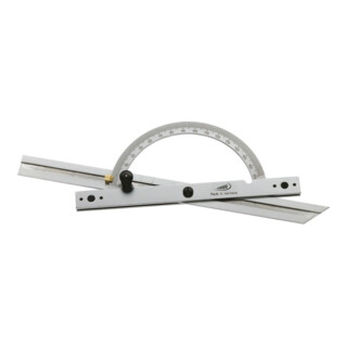 Helios-Preisser Gradmesser mit doppelter und verstellbare Schiene Chr. 100x150mm