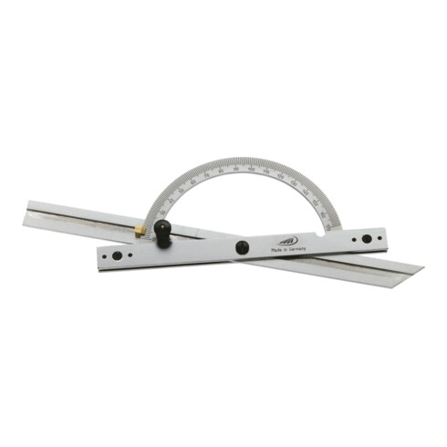Helios-Preisser Gradmesser mit doppelter und verstellbare Schiene Chr. 150x300mm