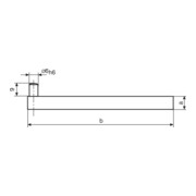 Helios-Preisser Halter 800h Länge = 100mm
