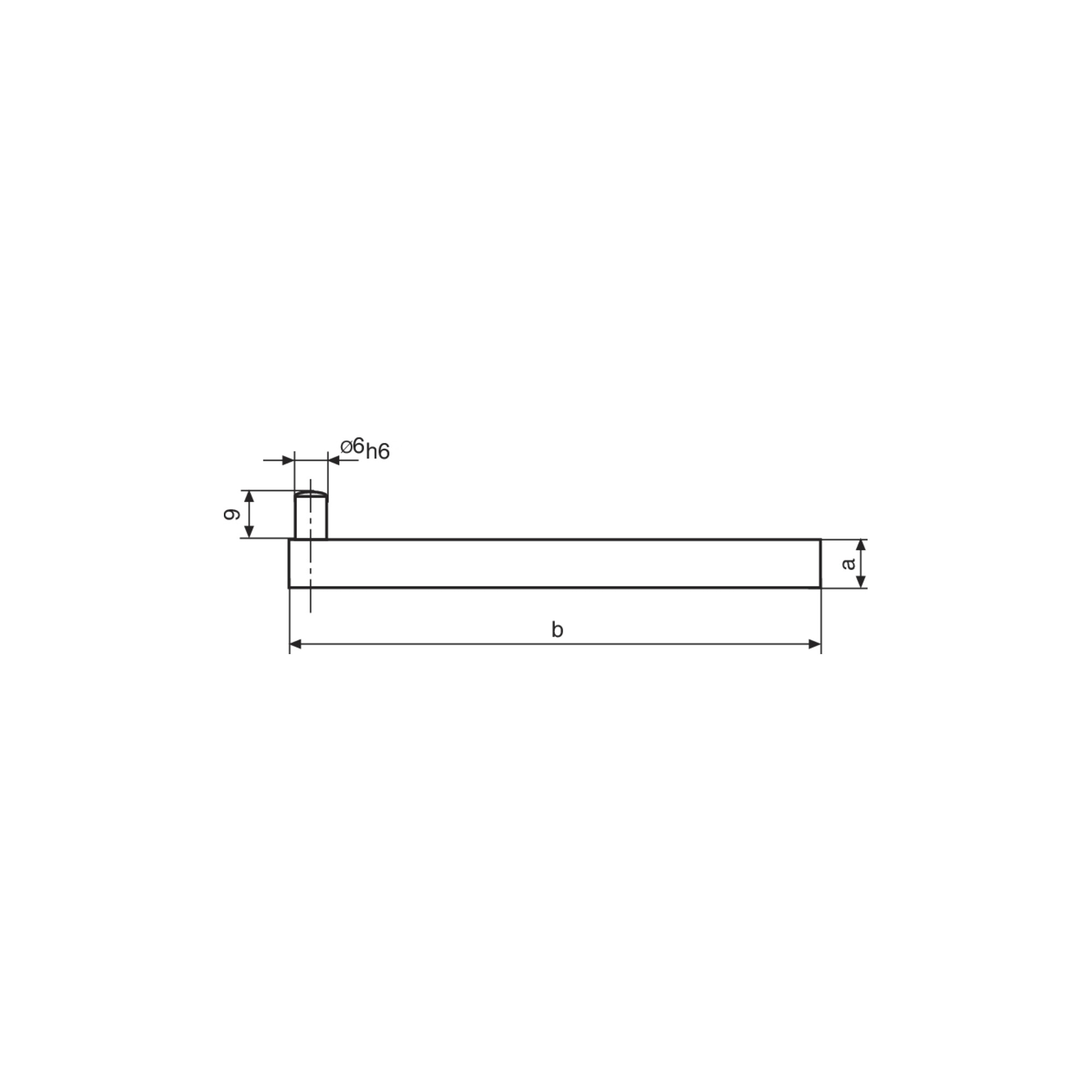 Helios-Preisser Halter 800h Länge = 100mm