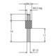 Helios-Preisser HM-Messeinsatz M2,5mm Länge 10 mm 1,5 mm-1