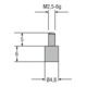 Helios-Preisser HM-Messeinsatz M2,5mm Länge 6 mm 4,8 mm-1