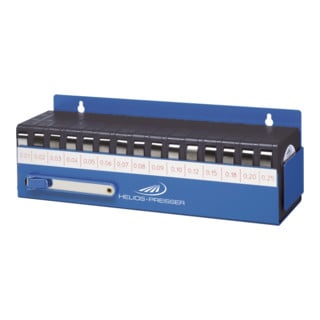 Helios Preisser INOX Jeu de 15 bandes de jauge d'épaisseur INOX dans support 0,01-0,25mm
