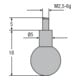 Helios-Preisser Insert de foire M2,5mm bille 8,5 mm