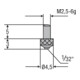 Helios-Preisser Insert de foire M2,5mm boule 1/32-1