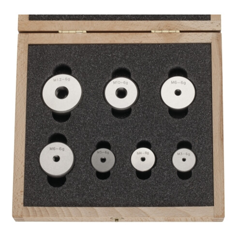 Helios-Preisser Jeu de bagues calibrées filetées, 67 pcs M3 - M12