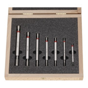 Helios-Preisser Jeu de cales filetées 6H, 7 pcs M3 - M12