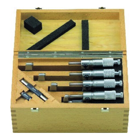 Helios Preisser Jeu de micromètres à vernier 0-100mm
