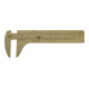Helios-Preisser Knopfmaß, Hartmessing mitt Nonius, 100x25 mm-1
