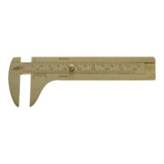 Helios-Preisser Knopfmaß, Hartmessing mitt Nonius, 100x25 mm