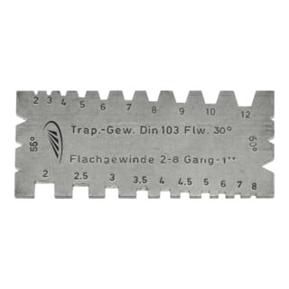Helios-Preisser Komb. Dreh-u. Gewinde- stahllehre 90x40x2 mm