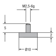 Helios-Preisser Messeinsatz M2,5mm 10,0 mm