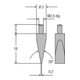 Helios-Preisser Messeinsatz M2,5mm 20G Keilform, Fläche 0,2 mm-1