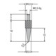 Helios-Preisser Messeinsatz M2,5mm Spitze Radius 0,5 mm-1