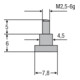 Helios-Preisser Messeinsatz M2,5mm Teller 7,8 mm-1