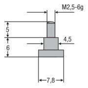 Helios-Preisser Messeinsatz M2,5mm Teller 7,8 mm