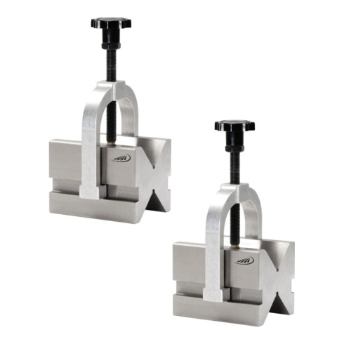 Helios-Preisser Paire de prismes trempés inox 100x75x75 mm, 7-70 m, support