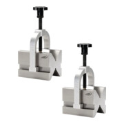 Helios-Preisser Paire de prismes trempés inox 75x55x55 mm, 5-50 m, à étrier