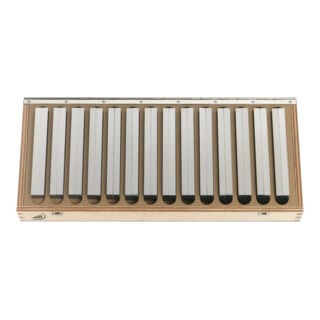 Helios-Preisser Parallel-Unterlagen, 9 Paar im Satz 10-42 mm 150 mm