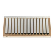 Helios-Preisser Parallel-Unterlagen, 9 Paar im Satz 10-42 mm 150 mm