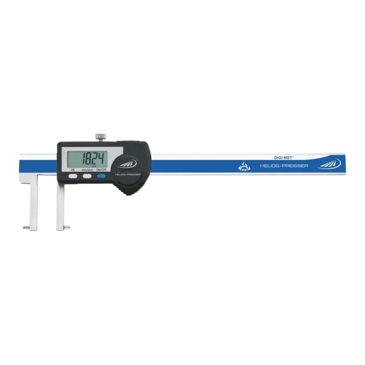 Helios-Preisser Pied à coulisse numérique IP67 ext. pointes coudées 150 mm